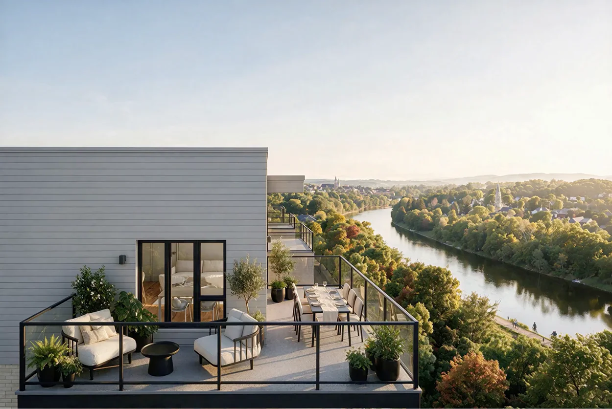Vue panoramique du domaine
